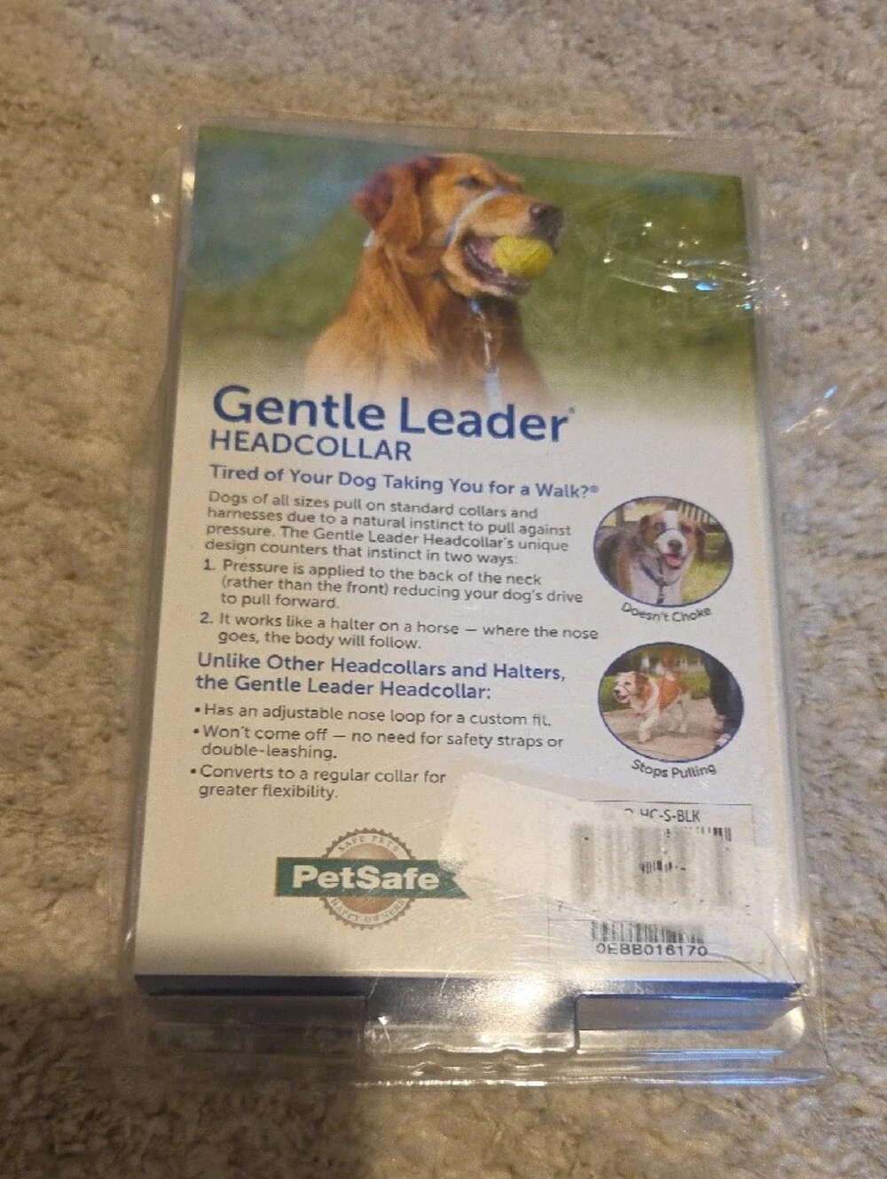 PetSafe Black Gentle Leader Headcollar Packaged